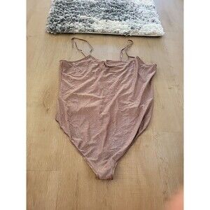 SKIMS Shimmer Glitter Cami Bodysuit, 4XL NWT